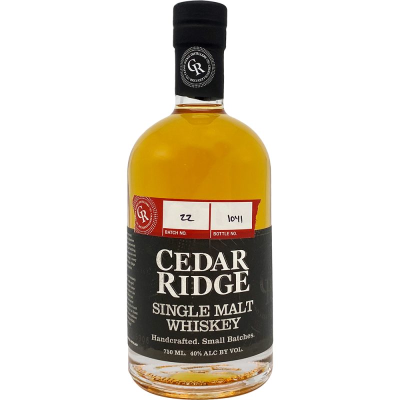 CEDAR RIDGE SINGLE MALT WHISKE